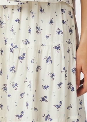 Asta small blossom skirt White Blue Neo Noir 